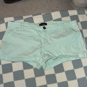 Express Women's Light Green Cargo Shorts